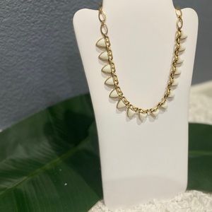 Stella & Dot White & Gold Necklace